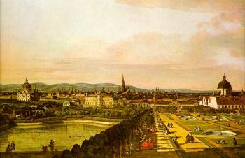 貝爾納多 貝洛托 View of Vienna from the Belvedere